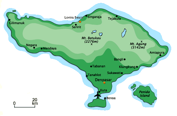 Map of Lovina